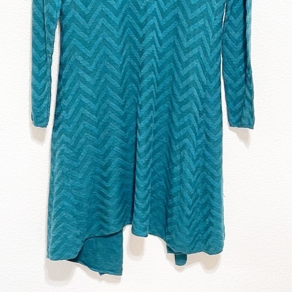 Moth Long Teal Green Duster Cardigan Anthropologie Size S/P - Picture 7 of 12